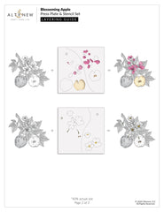 Betterpress Plates Blossoming Apple Press Plate Set