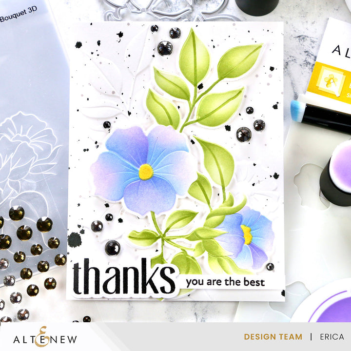 Betterpress Plates Blossoming Bouquet Press Plate Set