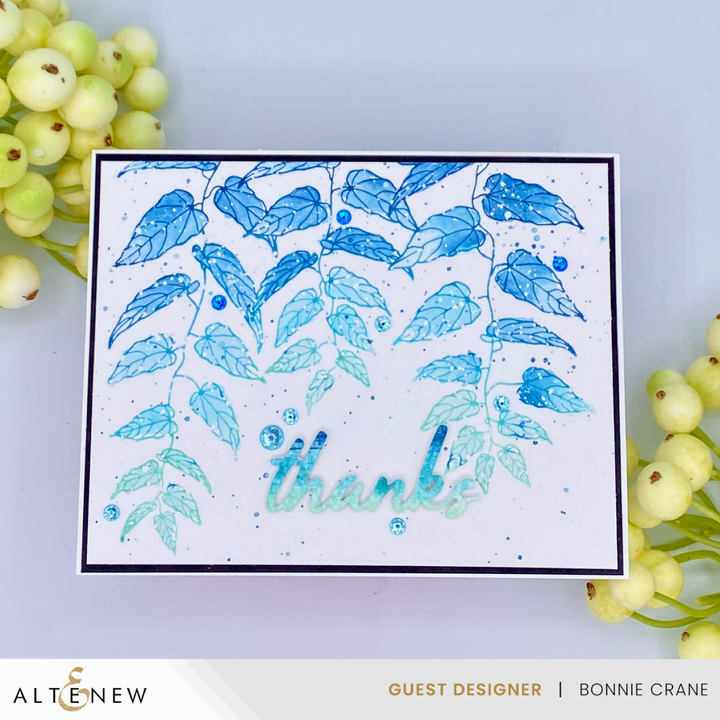 Betterpress Plates Cascading Vines Press Plate Set