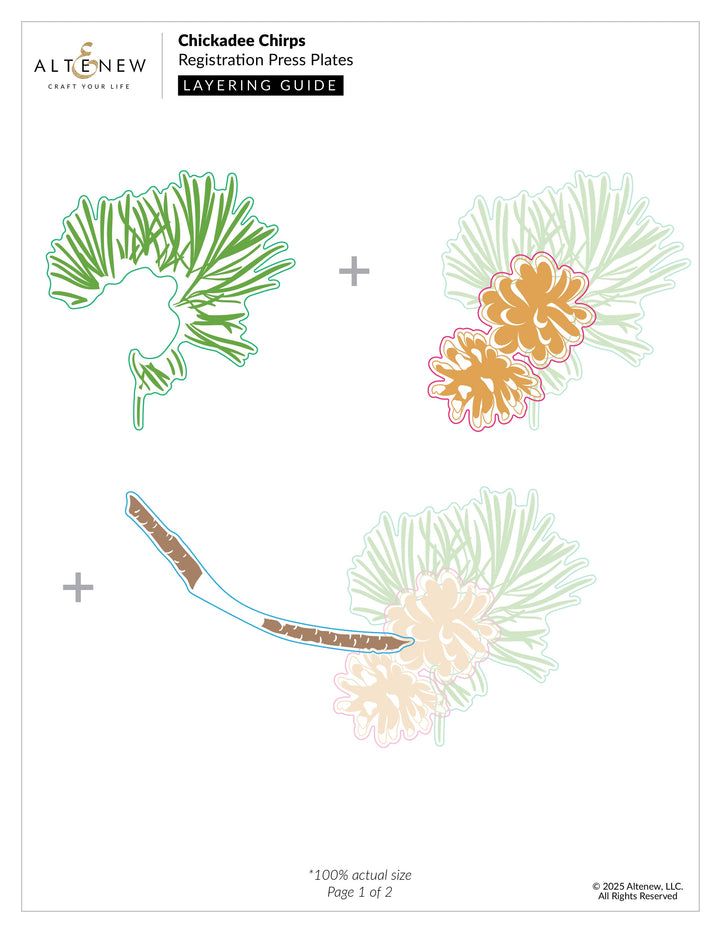 Betterpress Plates Chickadee Chirps Registration Press Plate