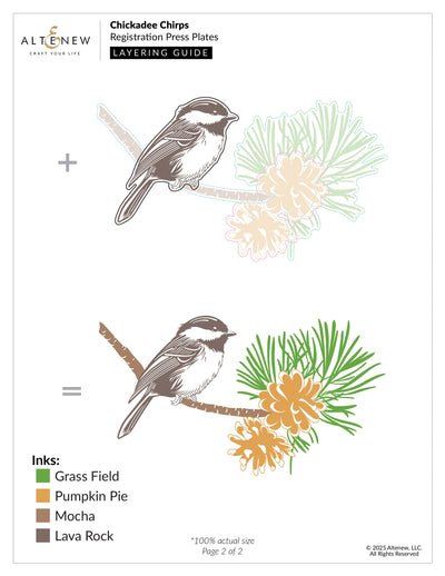Betterpress Plates Chickadee Chirps Registration Press Plate
