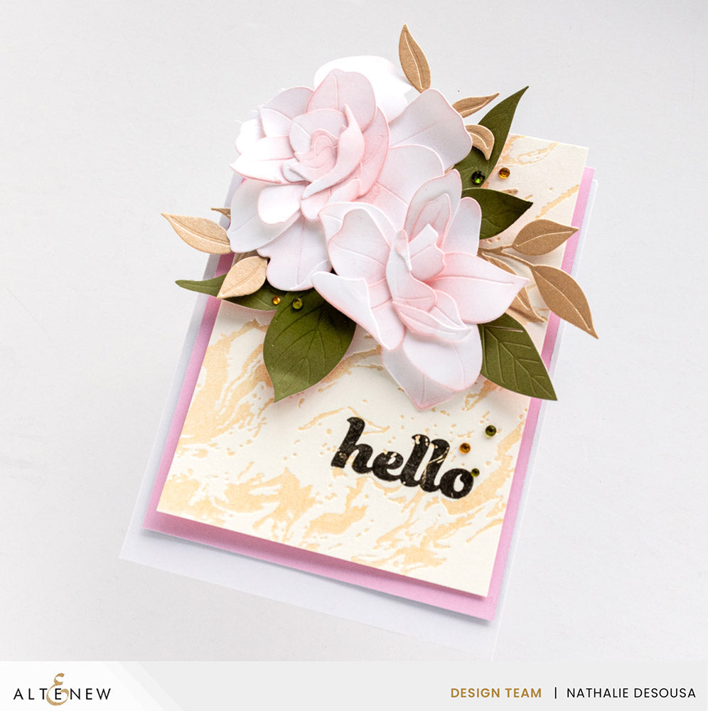 Betterpress Plates Essential Textures: Gilded Marble Press Plate