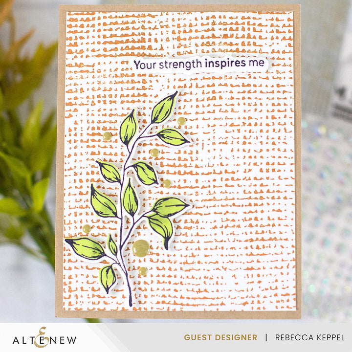 Betterpress Plates Essential Textures: Rustic Burlap Press Plate