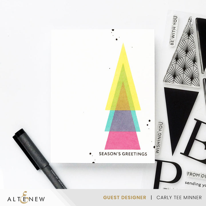 Betterpress Plates Festive Triangles Press Plates