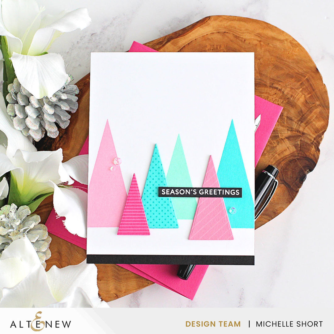 Betterpress Plates Festive Triangles Press Plates