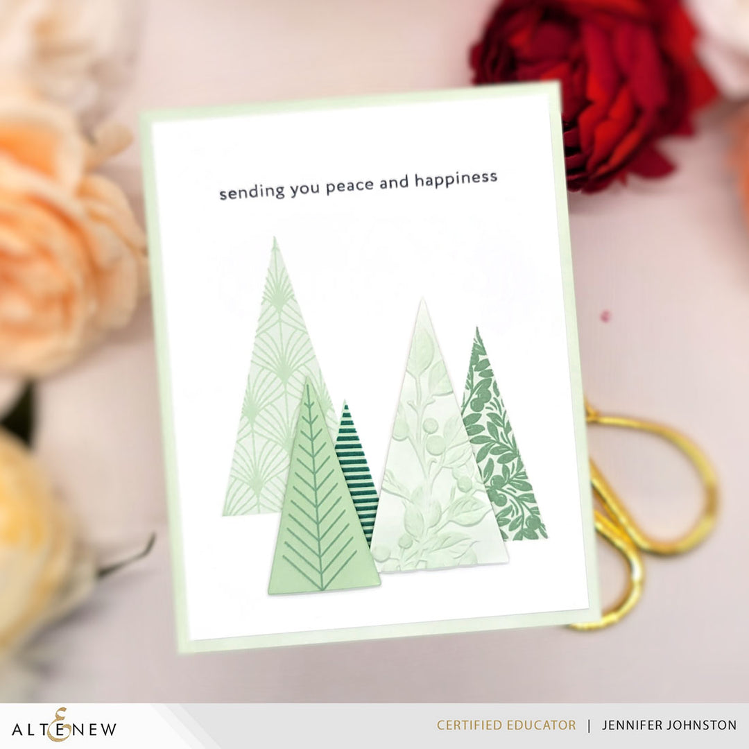 Betterpress Plates Festive Triangles Press Plates