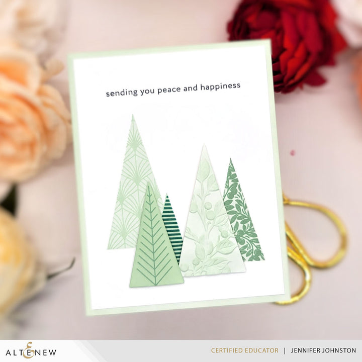 Betterpress Plates Festive Triangles Press Plates