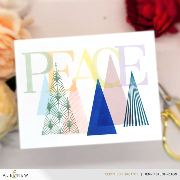 Betterpress Plates Festive Triangles Press Plates