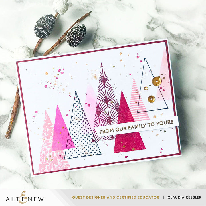 Betterpress Plates Festive Triangles Press Plates