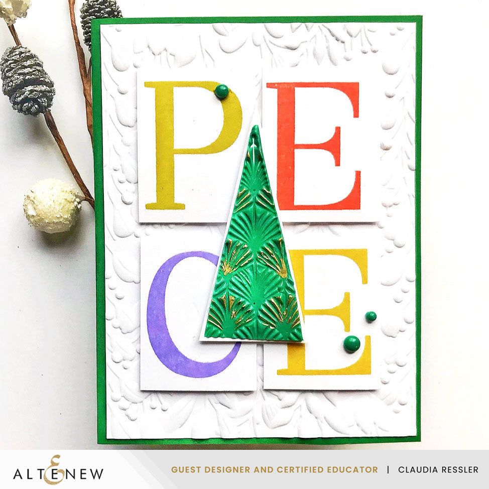 Betterpress Plates Festive Triangles Press Plates
