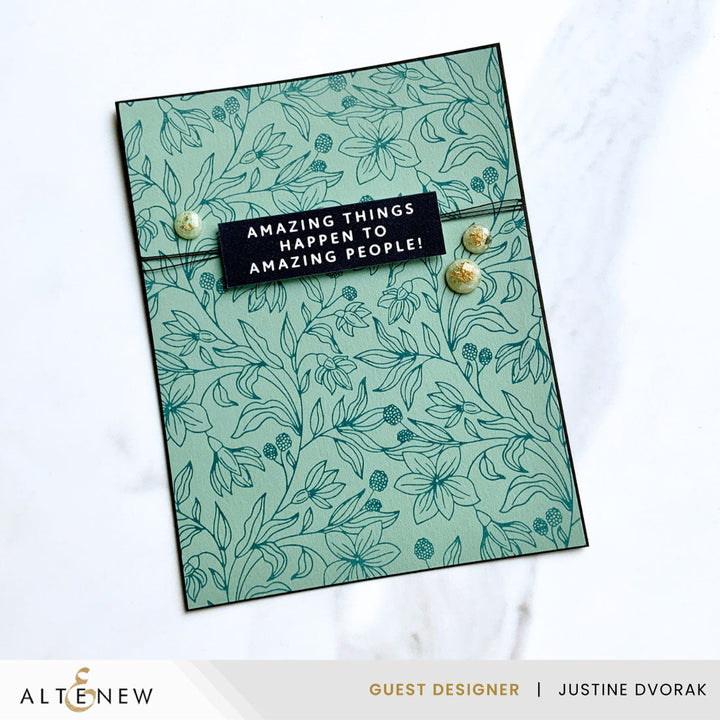 Betterpress Plates Floral Serenade Press Plate