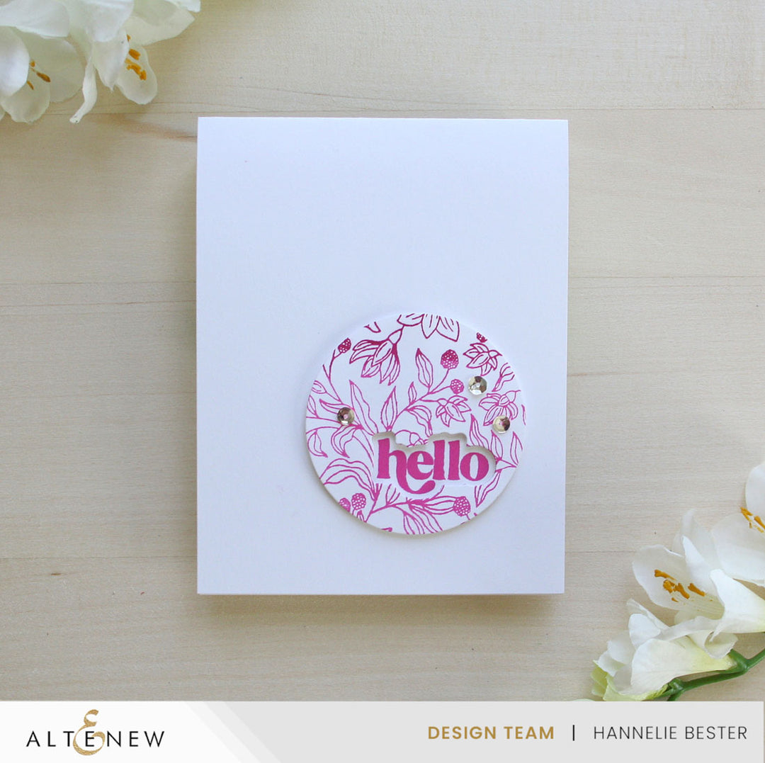 Betterpress Plates Floral Serenade Press Plate