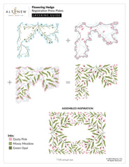 Betterpress Plates Flowering Hedge Registration Press Plate Set