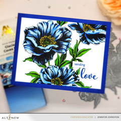 Betterpress Plates Inked Poppies Press Plate Set