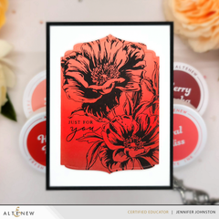 Betterpress Plates Inked Poppies Press Plate Set