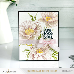Betterpress Plates Inked Poppies Press Plate Set