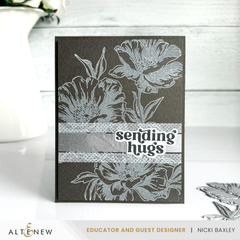 Betterpress Plates Inked Poppies Press Plate Set