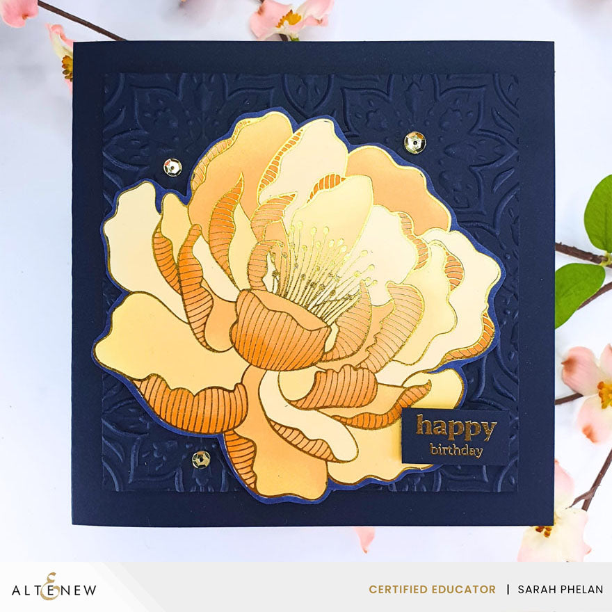 Betterpress Plates Magical Peony Press Plate