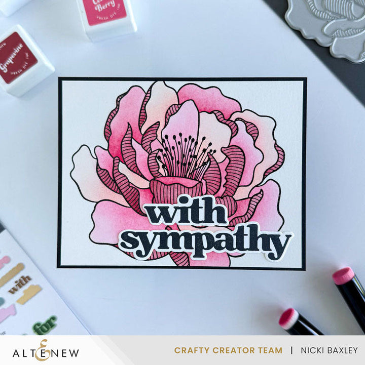 Betterpress Plates Magical Peony Press Plate