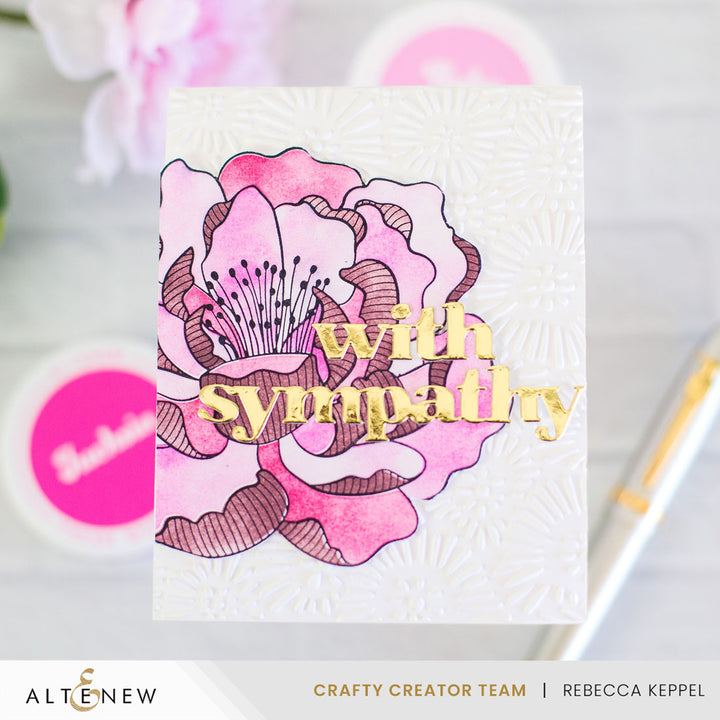 Betterpress Plates Magical Peony Press Plate