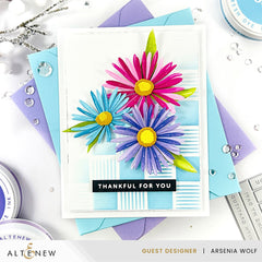 Betterpress Plates One-Go: Solid Sentiment Strips 3 Press Plates/Foil Plates (Gratitude Edition)