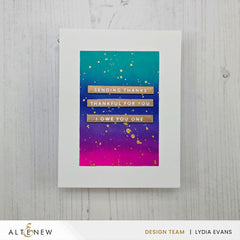 Betterpress Plates One-Go: Solid Sentiment Strips 3 Press Plates/Foil Plates (Gratitude Edition)
