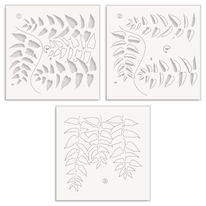Betterpress Plates & Stencil Bundle Cascading Vines