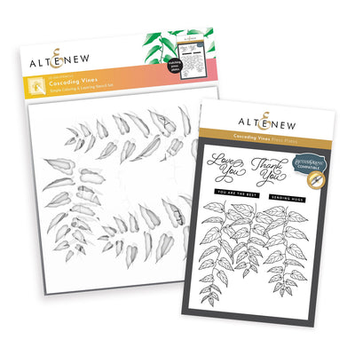 Betterpress Plates & Stencil Bundle Cascading Vines