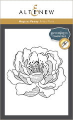 Betterpress Plates & Stencil Bundle Magical Peony