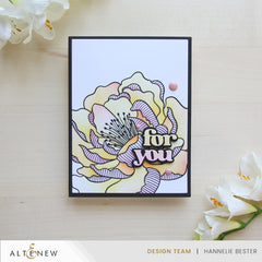 Betterpress Plates & Stencil Bundle Magical Peony