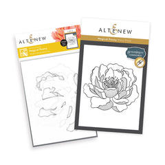 Betterpress Plates & Stencil Bundle Magical Peony