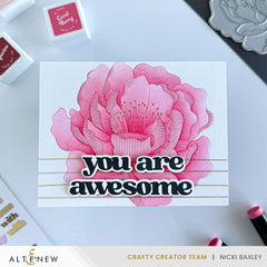 Betterpress Plates & Stencil Bundle Magical Peony