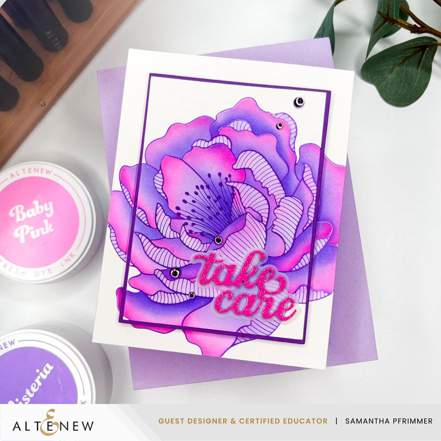 Betterpress Plates & Stencil Bundle Magical Peony