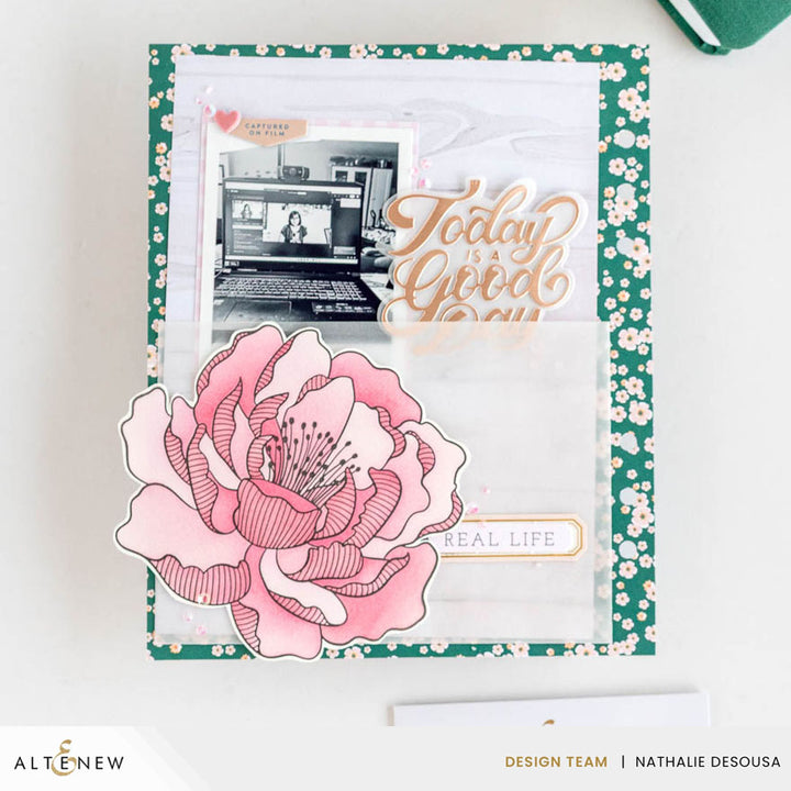 Betterpress Plates & Stencil Bundle Magical Peony