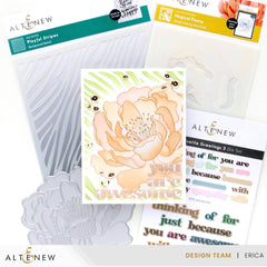 Betterpress Plates & Stencil Bundle Magical Peony