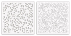 Betterpress Plates & Stencil Bundle Modern Leaf