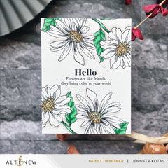 Betterpress Plates Wild Daisies Press Plate