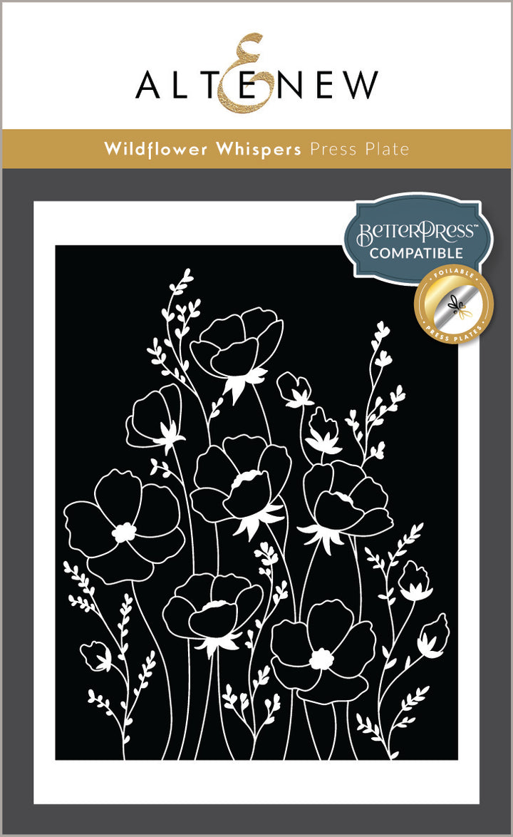 Betterpress Plates Wildflower Whispers Press Plate
