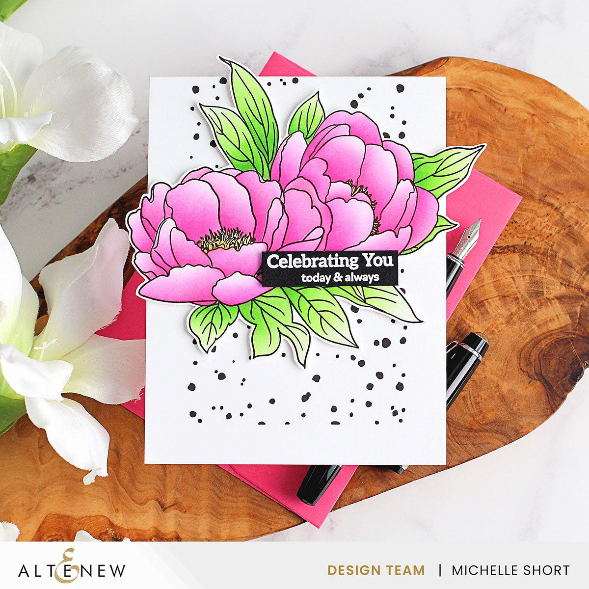 Build-A-Flower Bundle Build-A-Garden: Lovely Rose Peony & Add-on Die Bundle