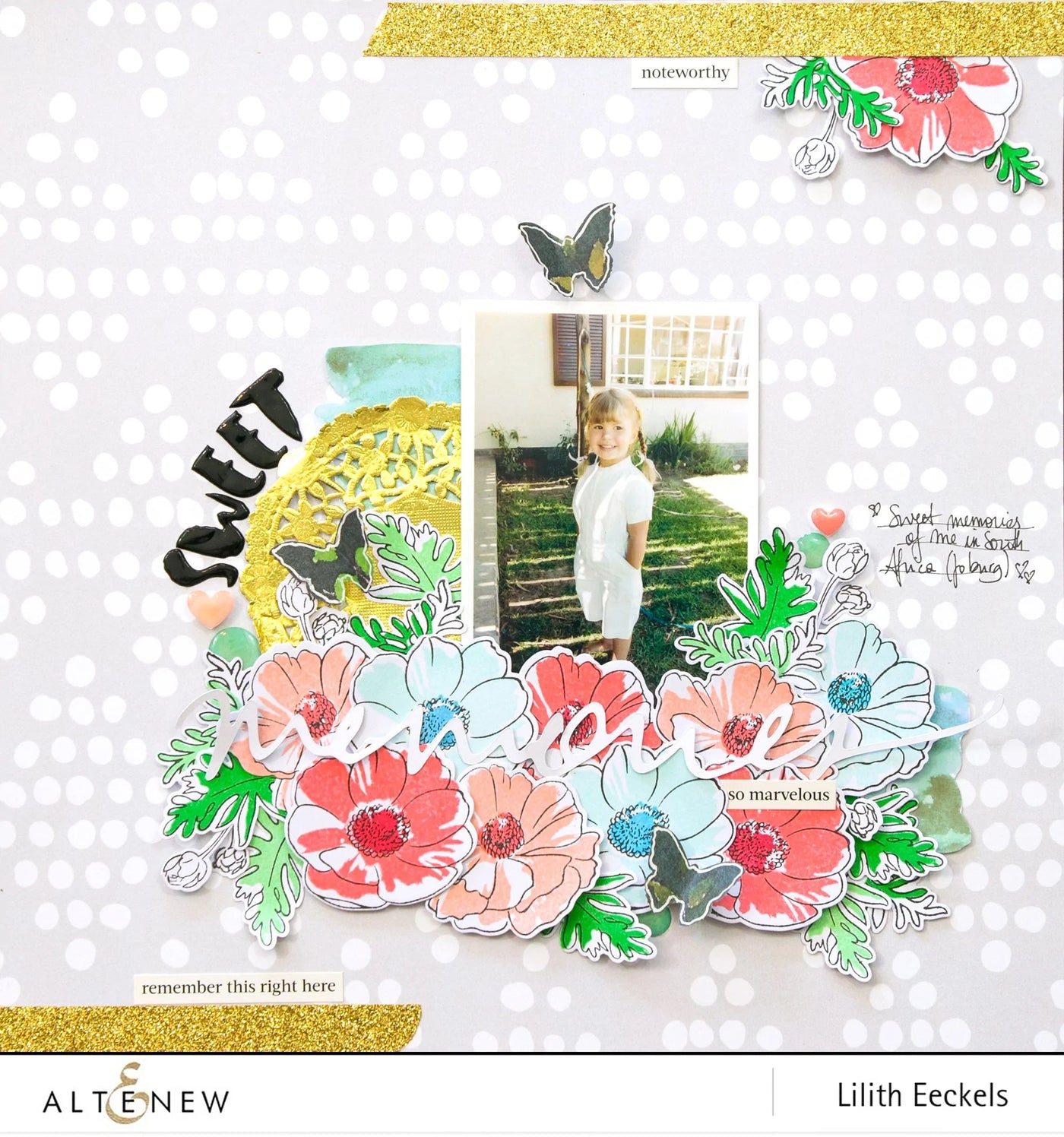 Build-A-Flower Set Build-A-Flower: Anemone Coronaria Layering Stamp & Die Set