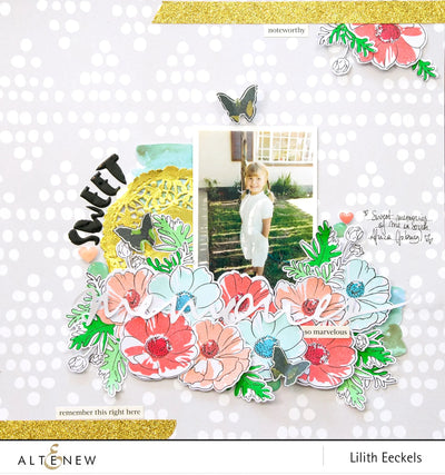 Build-A-Flower Set Build-A-Flower: Anemone Coronaria Layering Stamp & Die Set