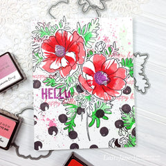 Build-A-Flower Set Build-A-Flower: Anemone Coronaria Layering Stamp & Die Set