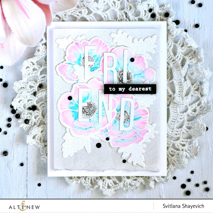 Build-A-Flower Set Build-A-Flower: Anemone Coronaria Layering Stamp & Die Set