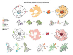 Build-A-Flower Set Build-A-Flower: Anemone Coronaria Layering Stamp & Die Set