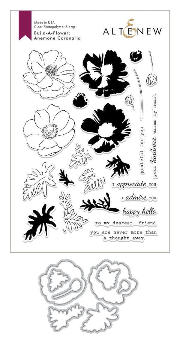 Build-A-Flower Set Build-A-Flower: Anemone Coronaria Layering Stamp & Die Set