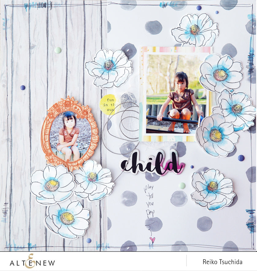 Build-A-Flower Set Build-A-Flower: Anemone Coronaria Layering Stamp & Die Set