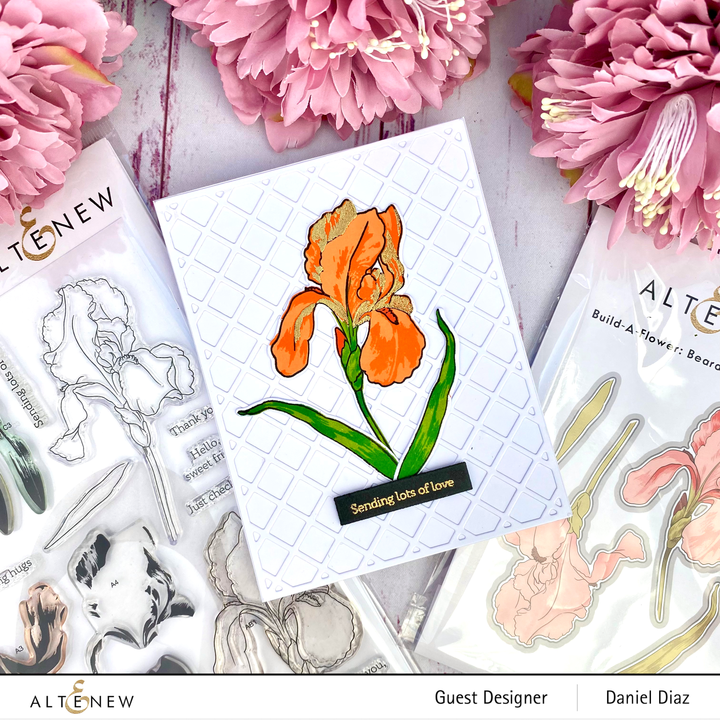 Build-A-Flower Set Build-A-Flower: Bearded Iris Layering Stamp & Die Set