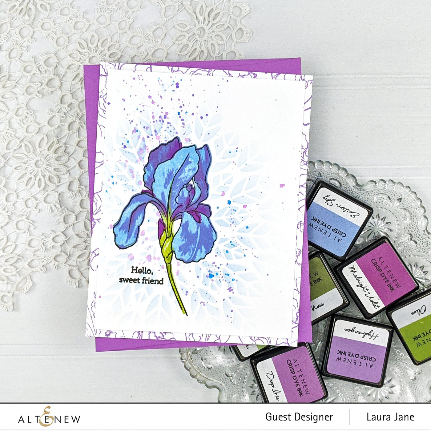 Build-A-Flower Set Build-A-Flower: Bearded Iris Layering Stamp & Die Set