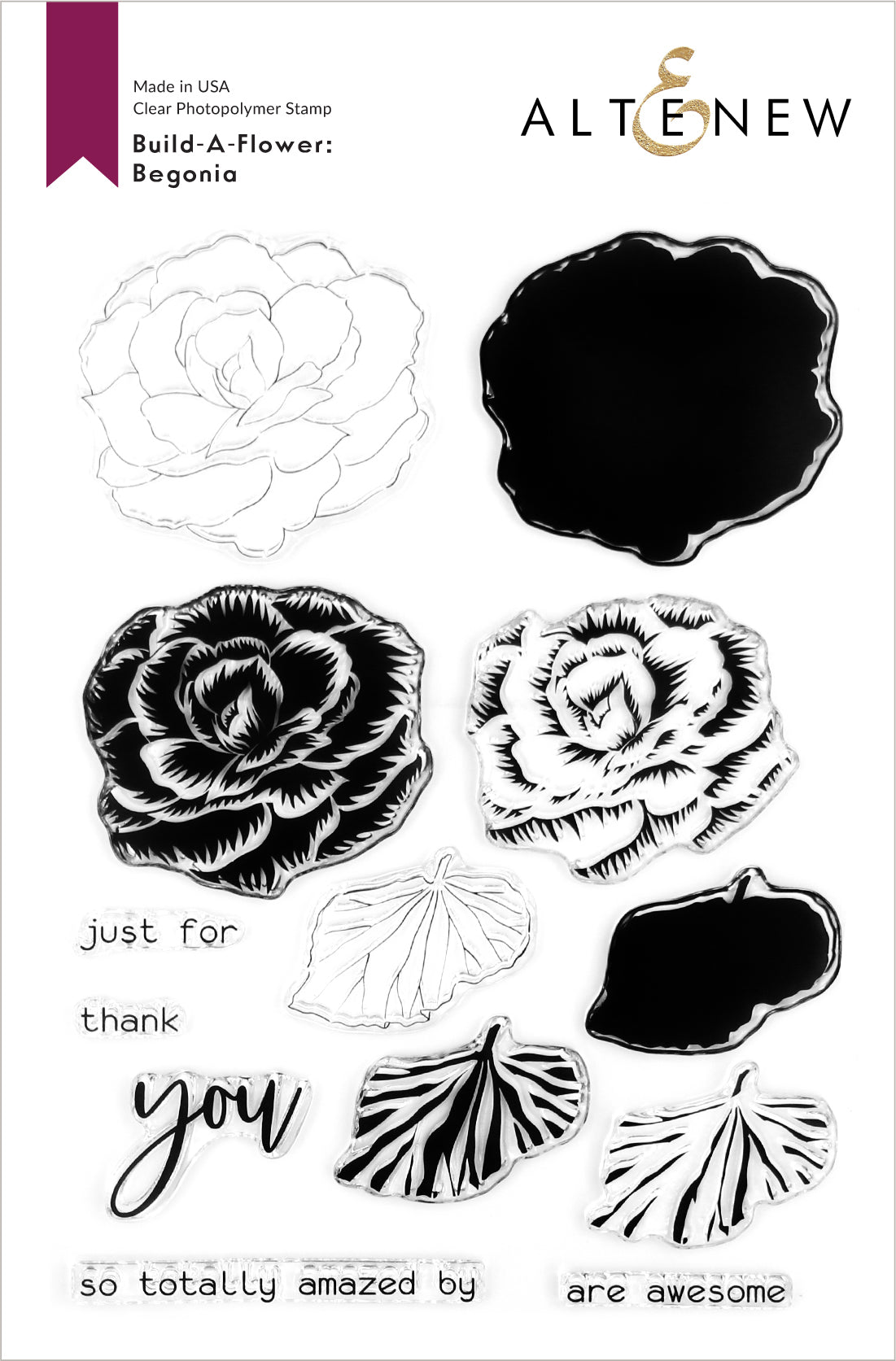 Build-A-Flower Set Build-A-Flower: Begonia Layering Stamp & Die Set
