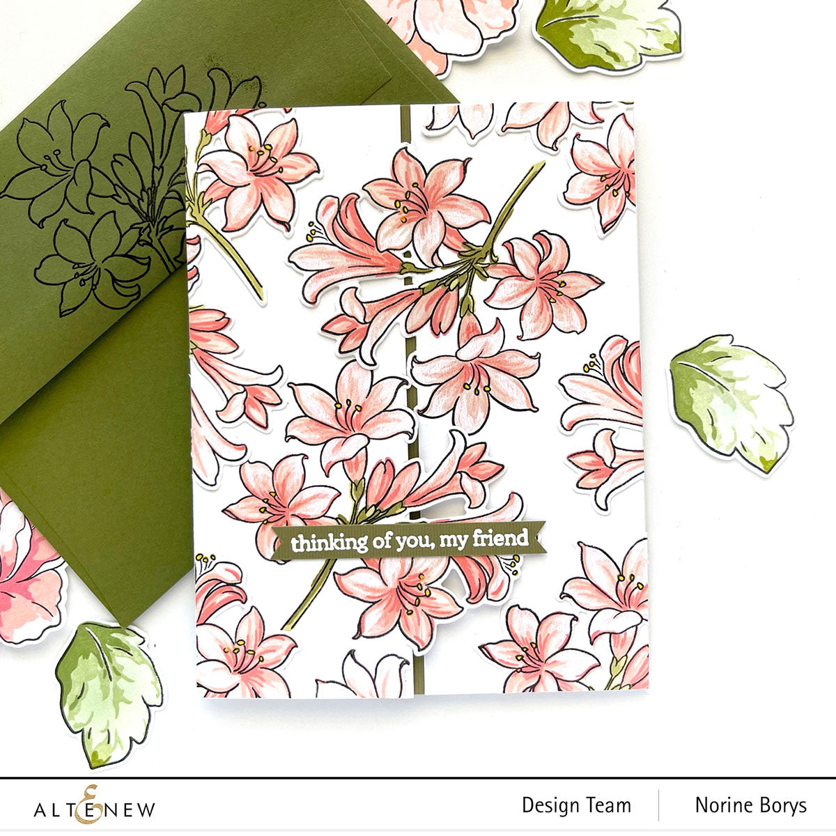 Build-A-Flower Set Build-A-Flower: Belladonna Lily Layering Stamp & Die Set